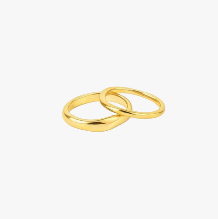 Lia Wavy Rings