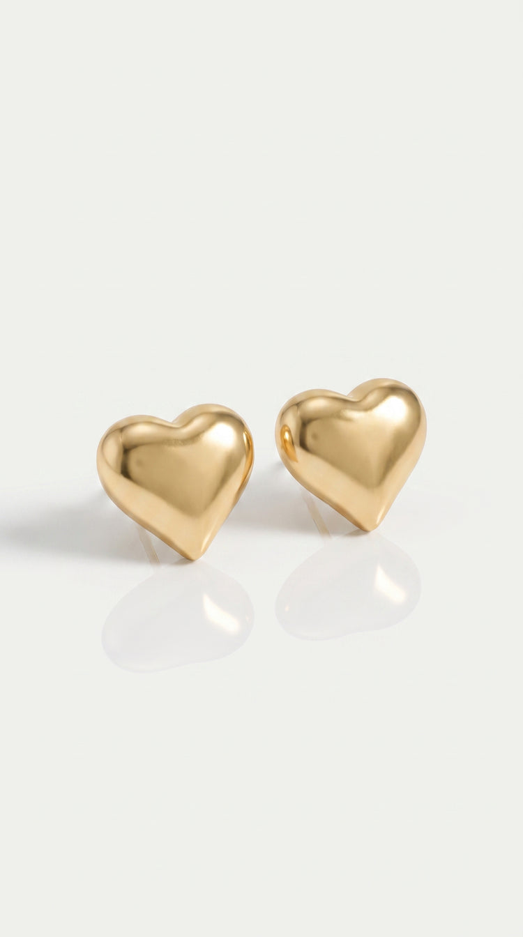 Heart Stud Maxi - Gold