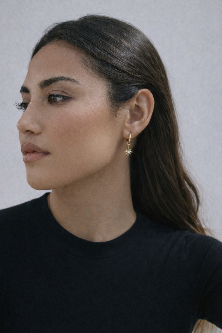 North Star Earrings - Gold
