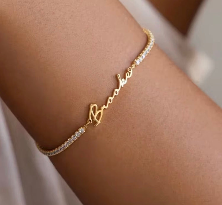 Name Tennis Bracelet