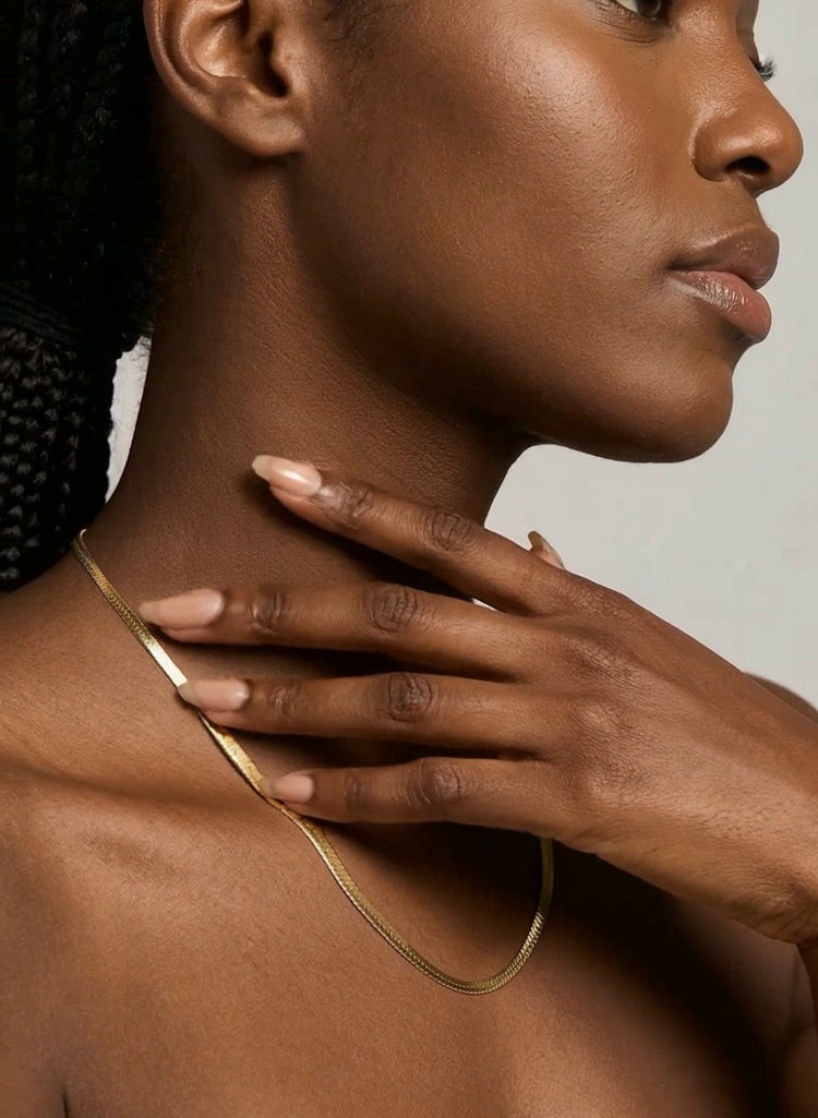 Snake Chain Necklace - Gold