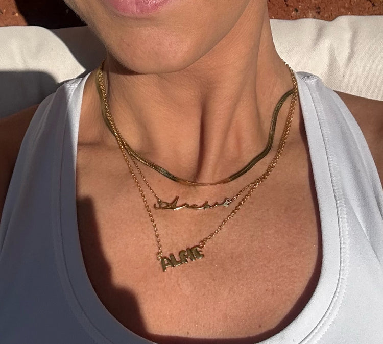 Bubble Name Necklace