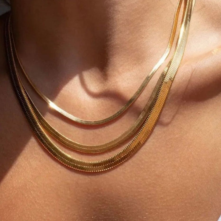 Snake Chain Necklace - Gold