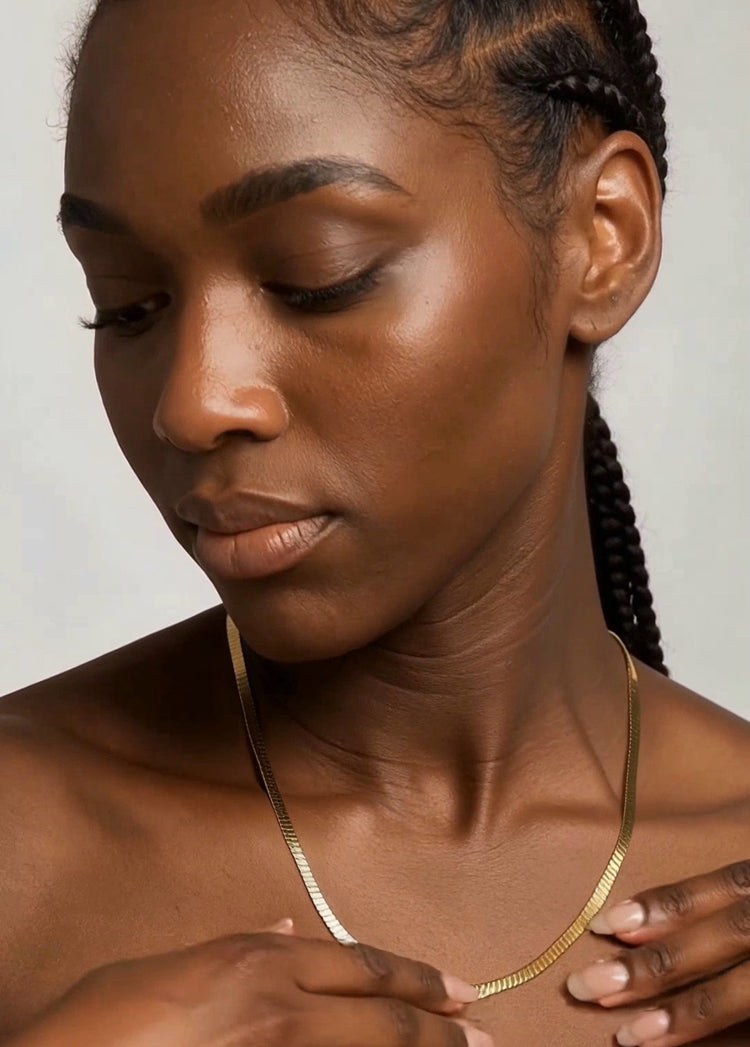 Snake Chain Necklace - Gold