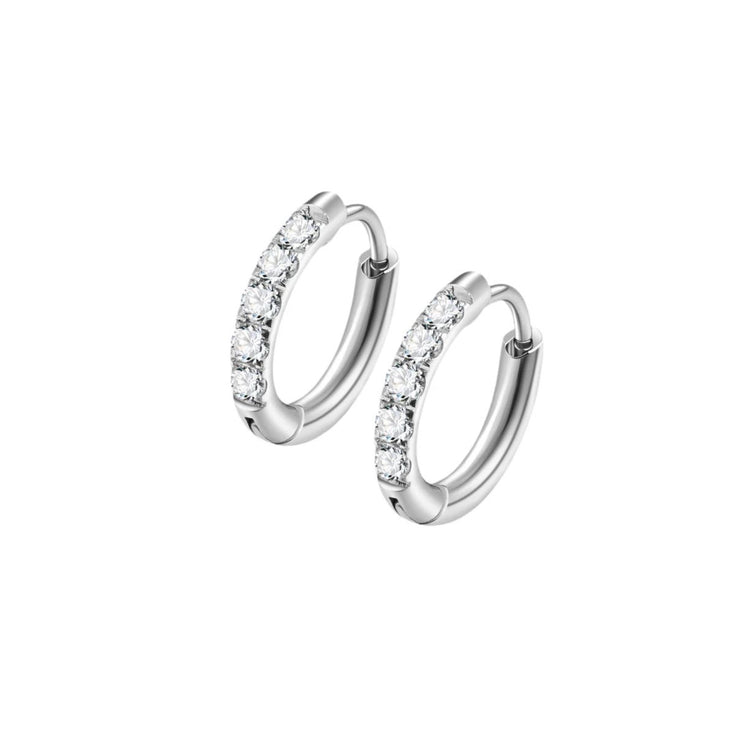Izzy Mini Hoops - Silver