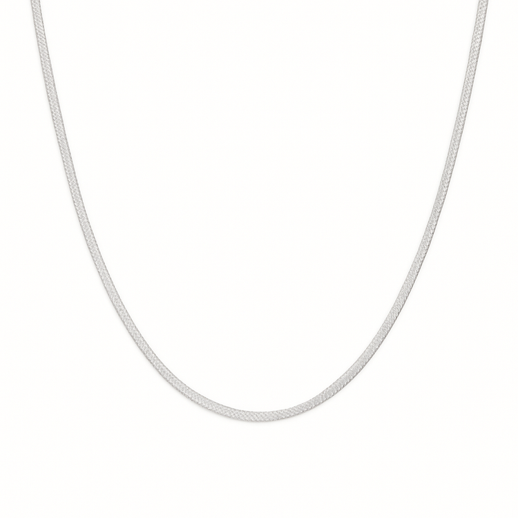 Snake Chain Necklace - Silver