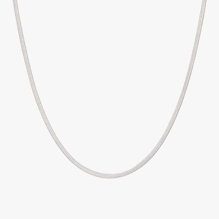 Snake Chain Necklace - Silver
