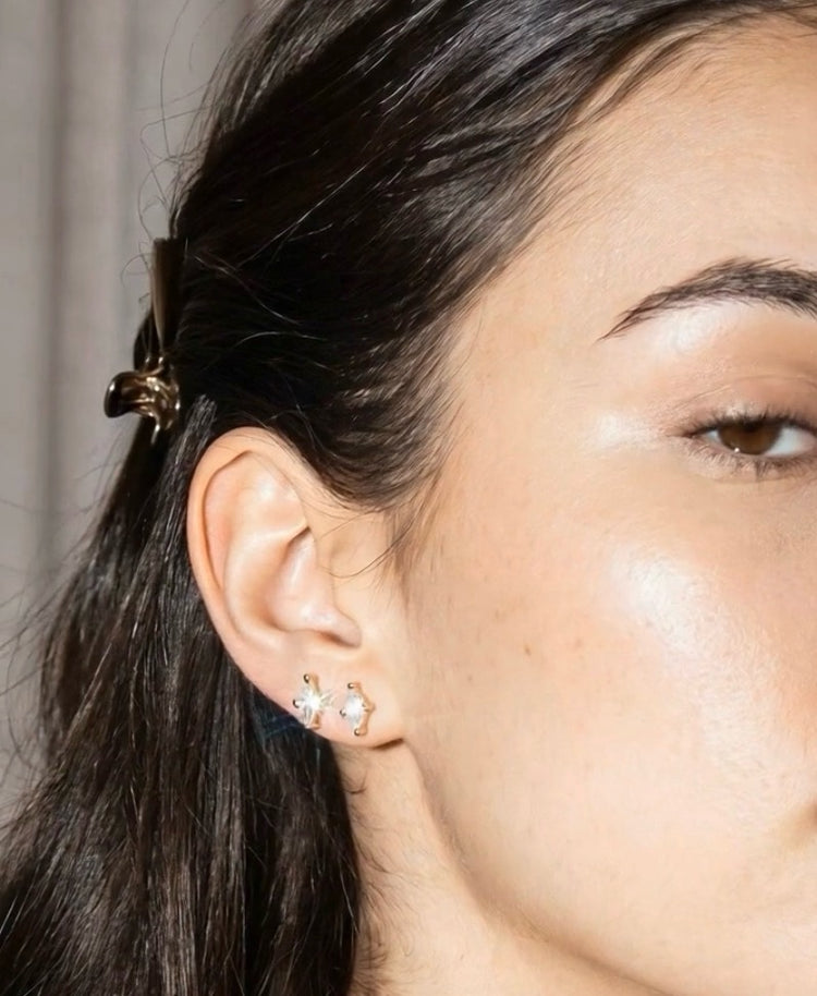 Margot Marquise Studs - Gold