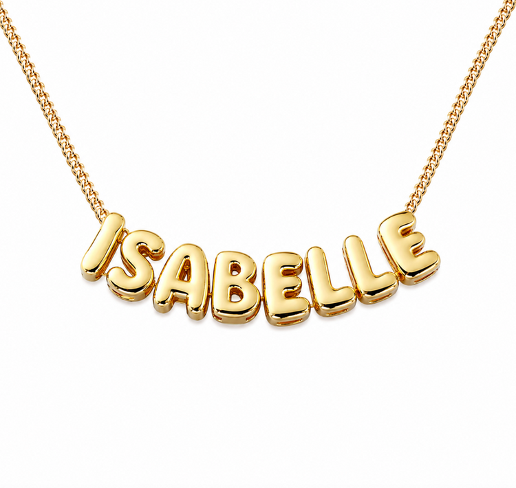 Bubble Name Necklace