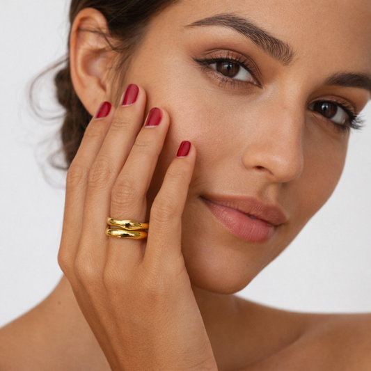Lia Wavy Rings