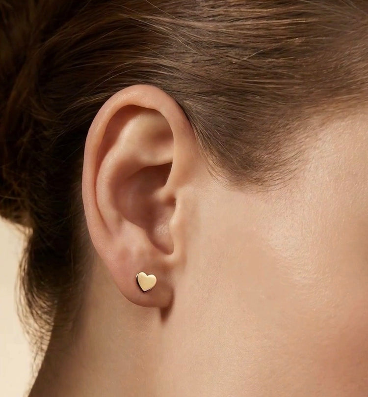 Heart Stud Mini - Gold