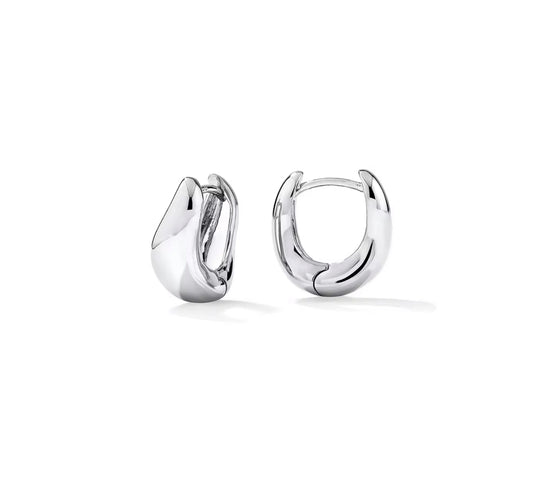 Wavy hoops - Silver