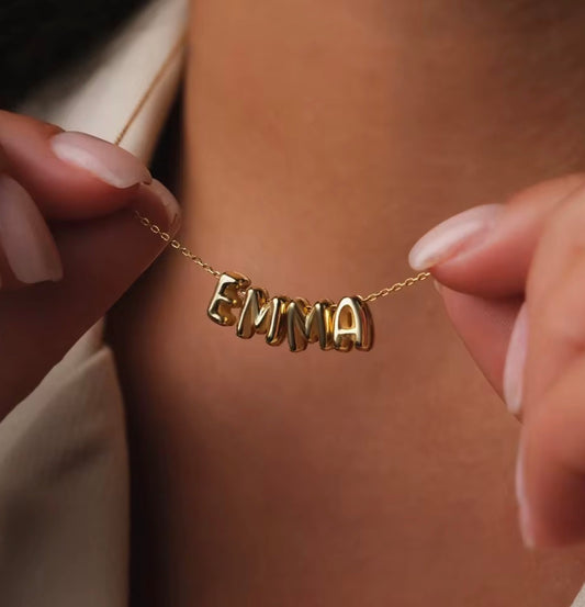 Bubble Name Necklace