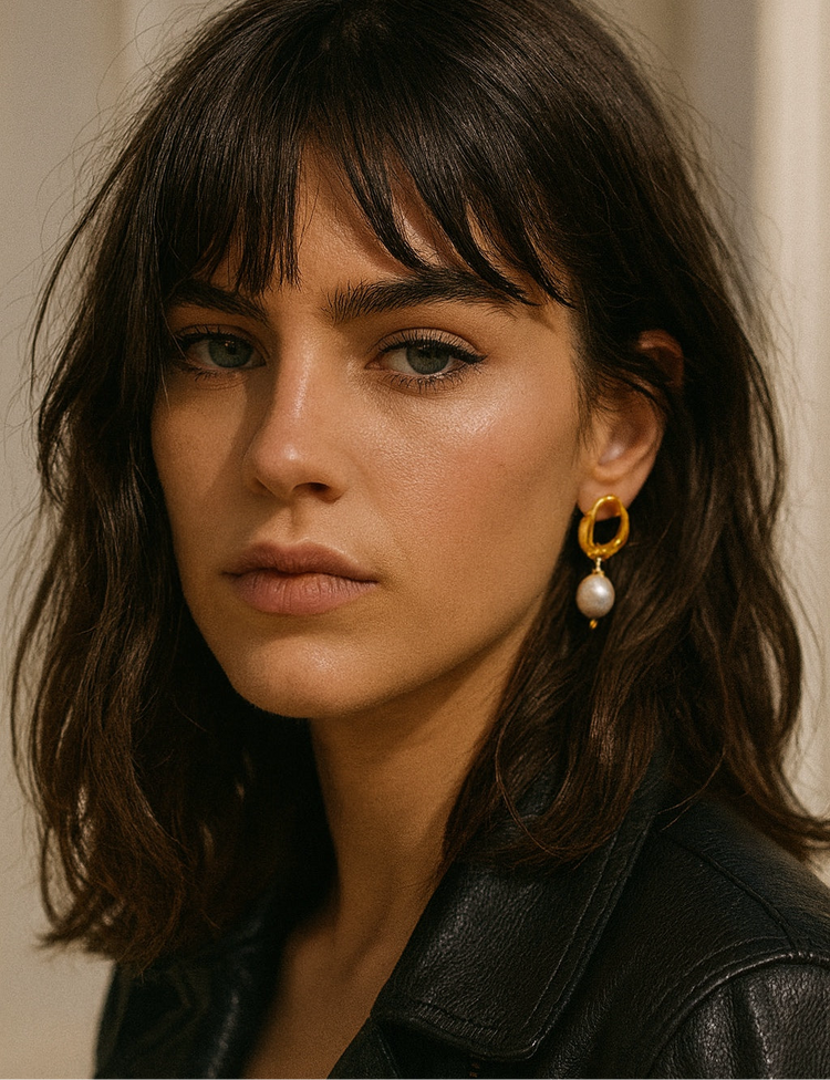 Sasha Pearl Earrings - Gold