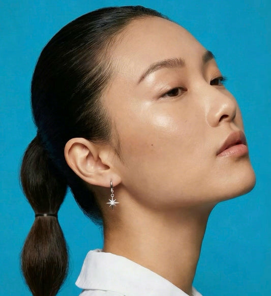 North Star Earrings - Silver