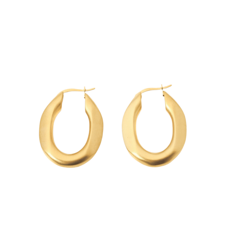 Olive Hoop Earrings