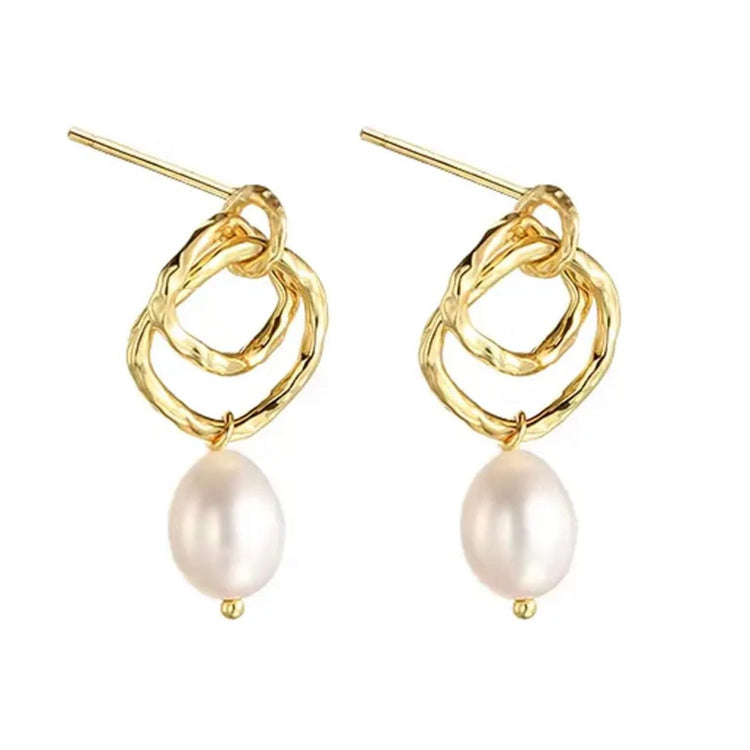 Margot Pearl Earrings - Gold