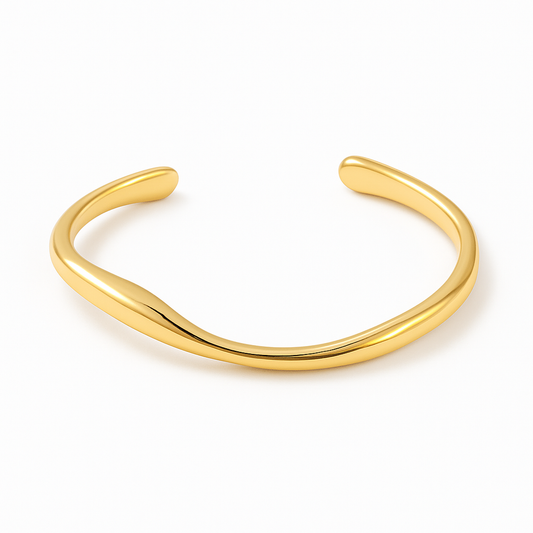 Lia Wavy Cuff - Gold