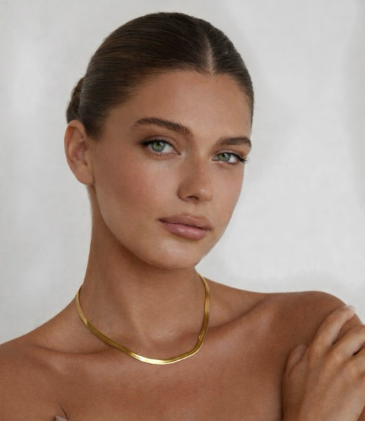 Snake Chain Necklace - Gold