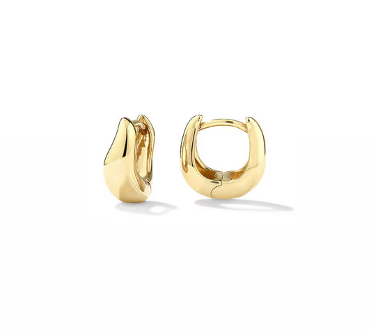 Wavy hoops - Gold