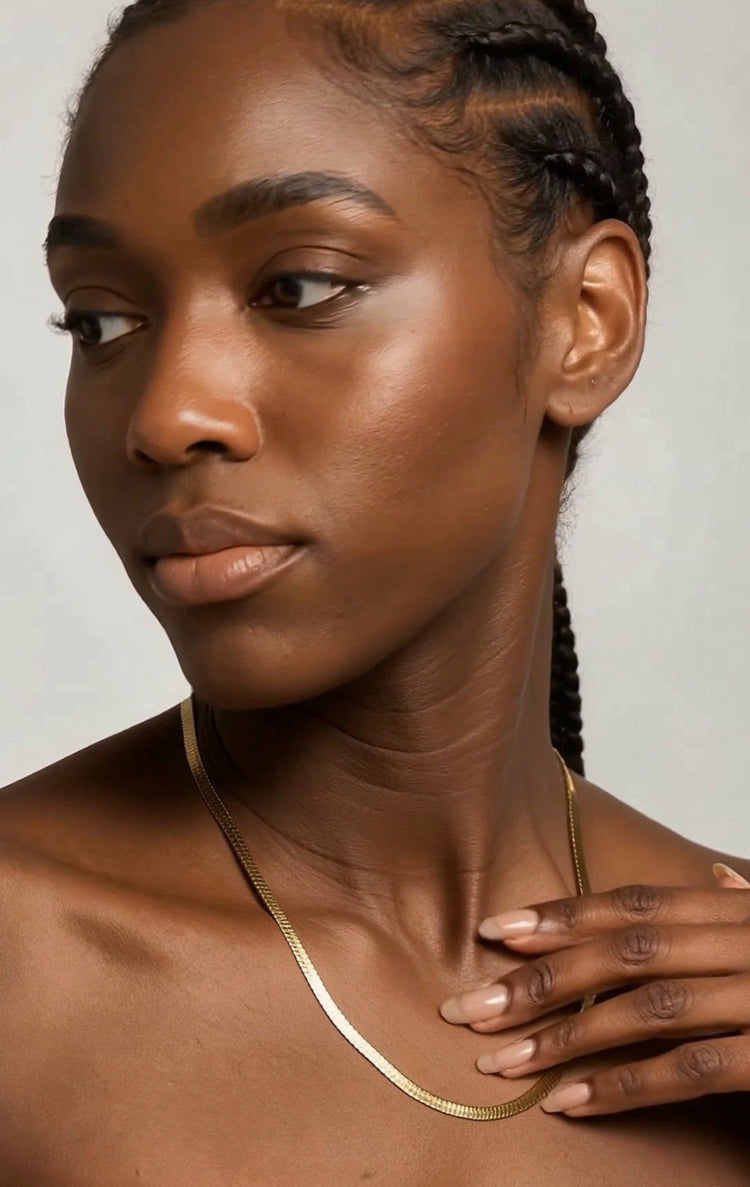 Snake Chain Necklace - Gold