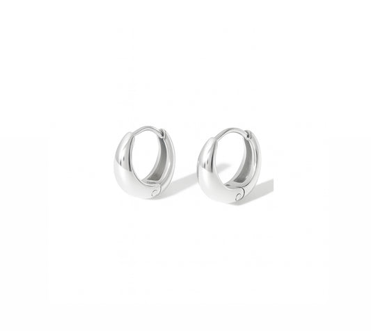 Olivia Small Hoops - Silver