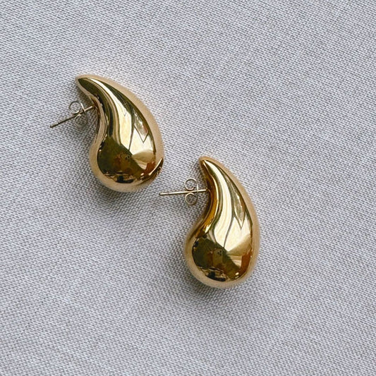 Aria Mini Teardrop Earrings - Gold