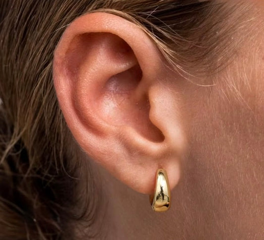 Olivia Medium Hoops - Gold
