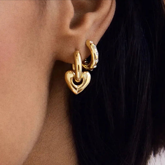 Heidi Hoop & Aria Mini Teardop Bundle - Gold