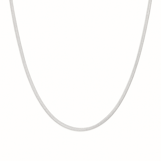 Snake Chain Necklace - Silver