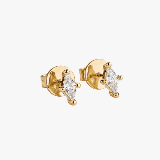 Margot Marquise Studs - Gold